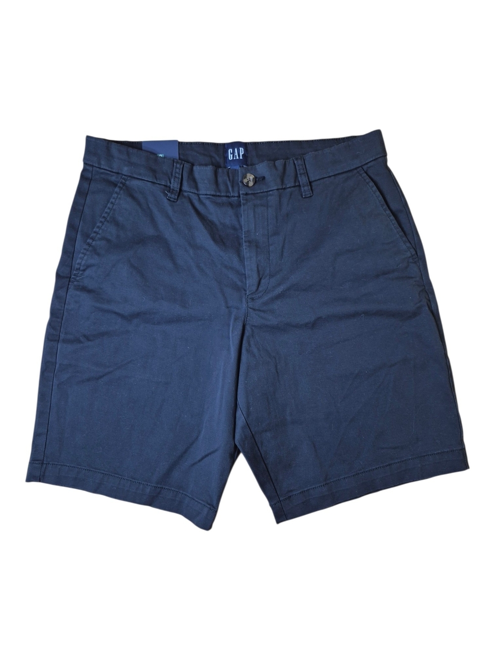 Gap Men's Essential Flat Front Chino Shorts Dark Blue - Size 32 - NWT